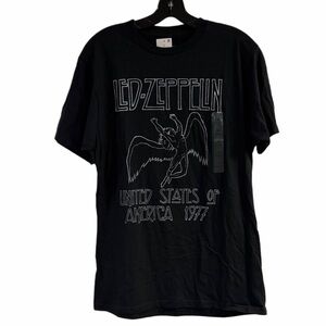 NWT Led Zeppelin Black T-Shirt Size M